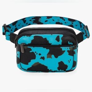 Montana West cow print belt bag fanny pack crossbody waist bag adjustable strap.